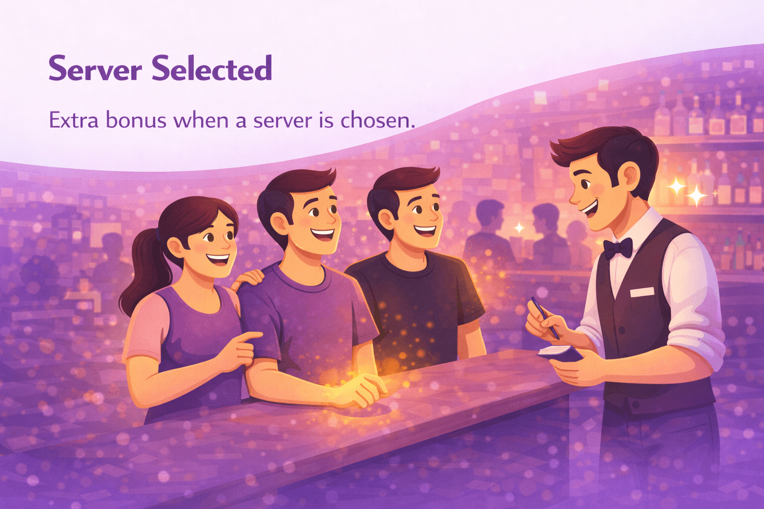 Server selected
